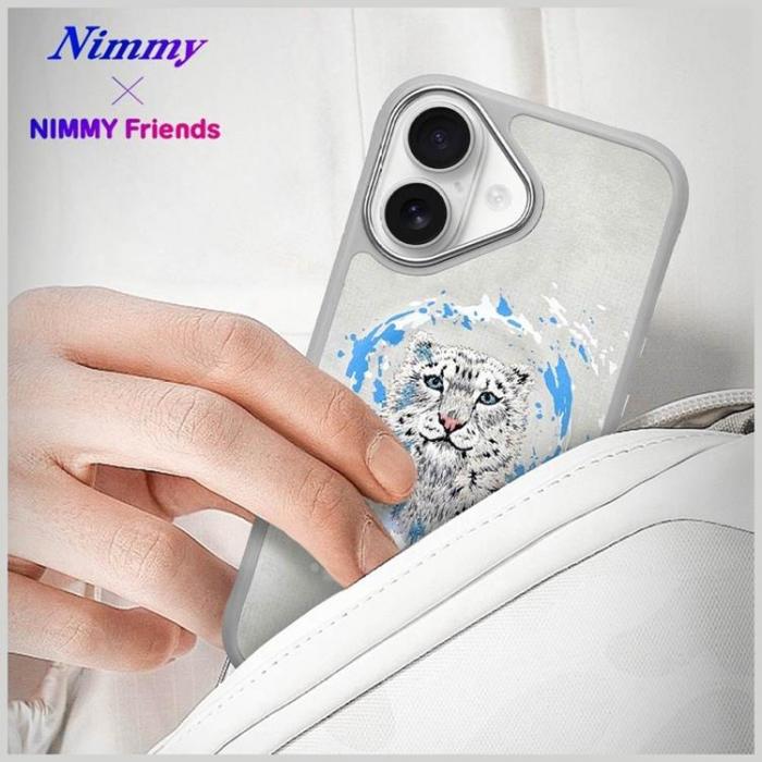 NIMMY - Nimmy iPhone 16 Mobilskal MagSafe Panther - Ljusgr