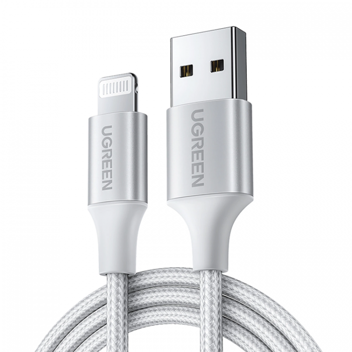 Ugreen - Ugreen USB-A Till Lightning 1.5m Kabel MFi - Silver