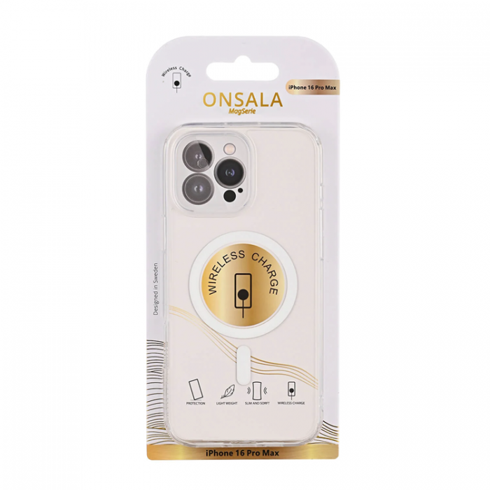 Onsala - Onsala iPhone 16 Pro Mobilskal MagSafe TPU - Clear