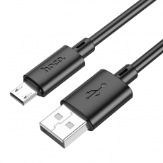 Hoco - Hoco USB-A Till Micro-USB Kabel 1m - Svart