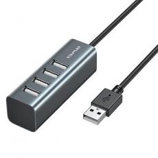 Awei - Awei USB-A till USB-A 4-Portar Hubb CL-122 - Svart