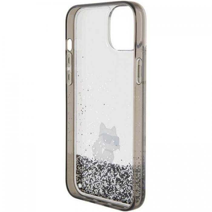 KARL LAGERFELD - KARL LAGERFELD iPhone 15 Mobilskal Liquid Glitter Choupette