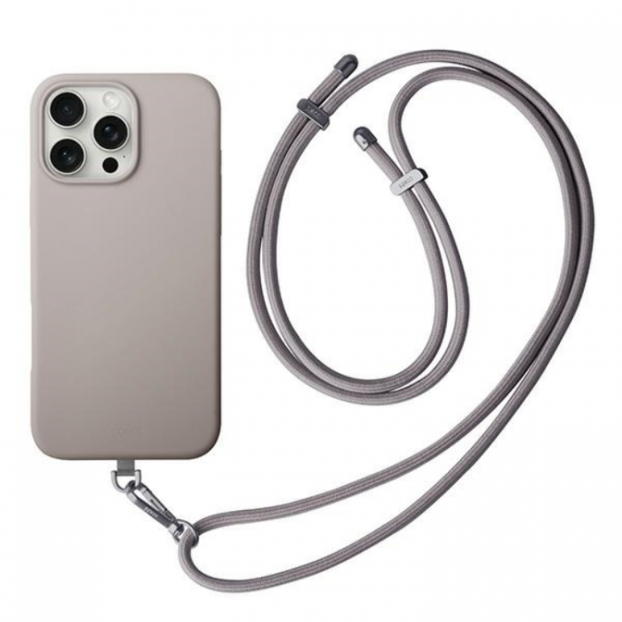 UNIQ - UNIQ iPhone 16 Pro Mobilhalsband Skal Magsafe Coehl Creme - Gr