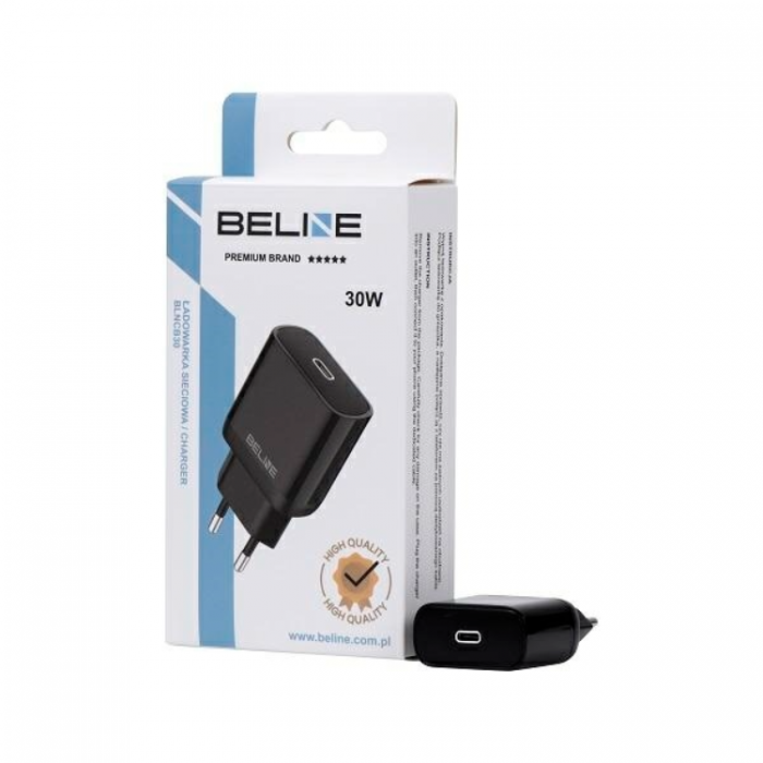 Beline - Beline Vggladdare USB-C (30W) - Svart