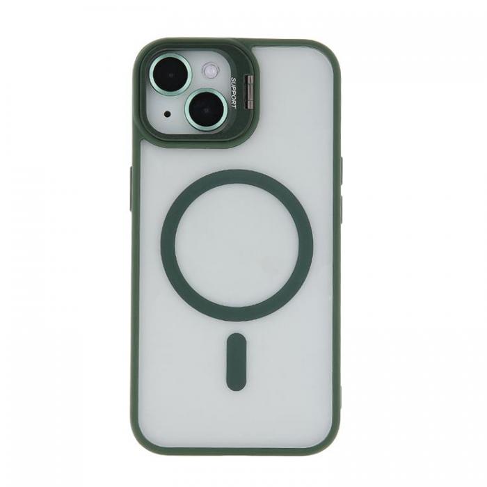 A-One Brand - iPhone 16 Plus Mobilskal MagSafe Extra Lens - Mrkgrn