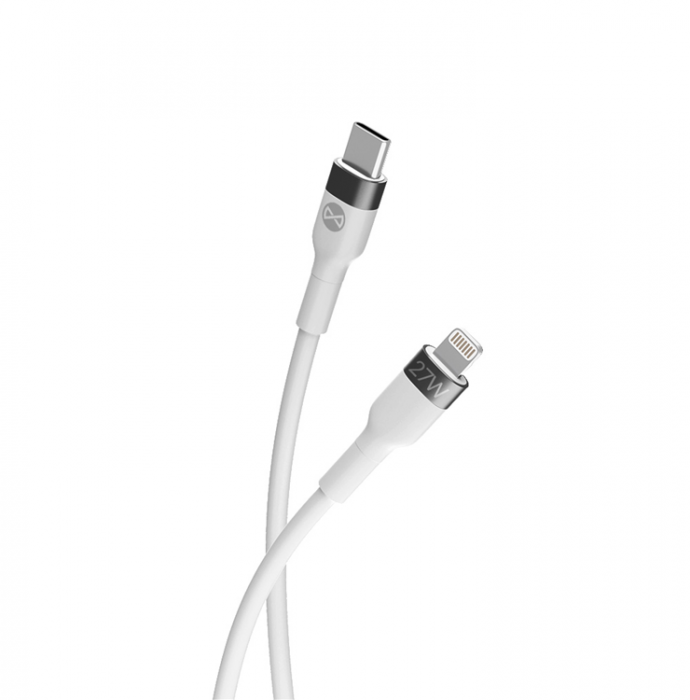 Forever - Forever Flexible MFI USB-C till Lightning kabel 1m 27W - Vit