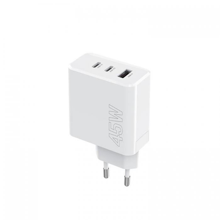 Maxlife - Maxlife Snabbladdare 45W 2x USB-C Till USB PD QC MXTC-07-45ACC