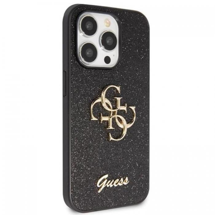 Guess - Guess iPhone 14 Pro Max Mobilskal Glitter Script Big - Svart