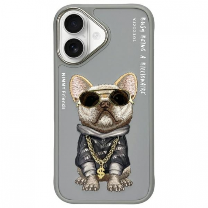 NIMMY - Nimmy iPhone 16 Mobilskal Glasses Cool Dog - Gr