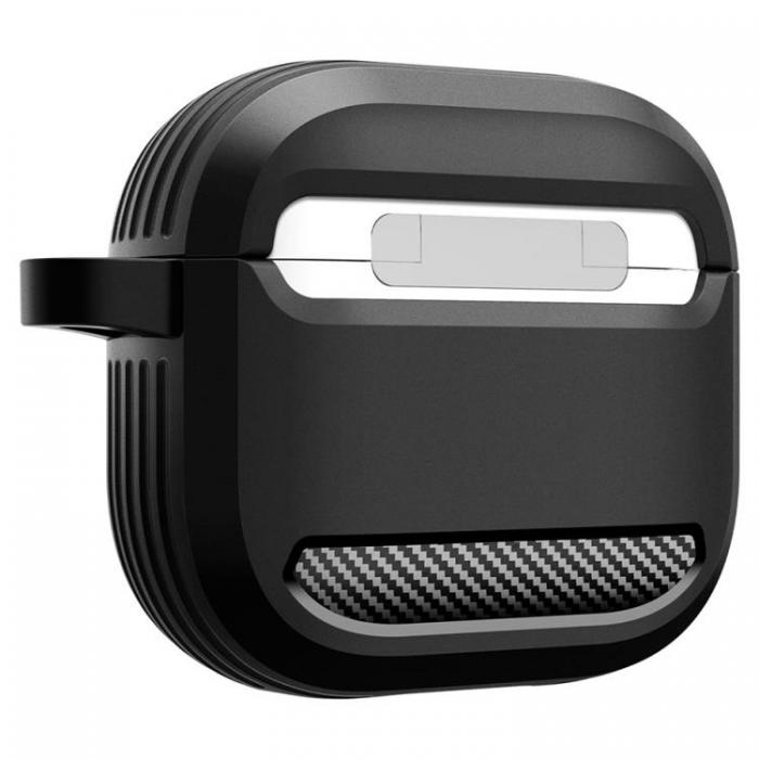 Spigen - Spigen Airpods 4 Skal Rugged Armor - Matte Svart