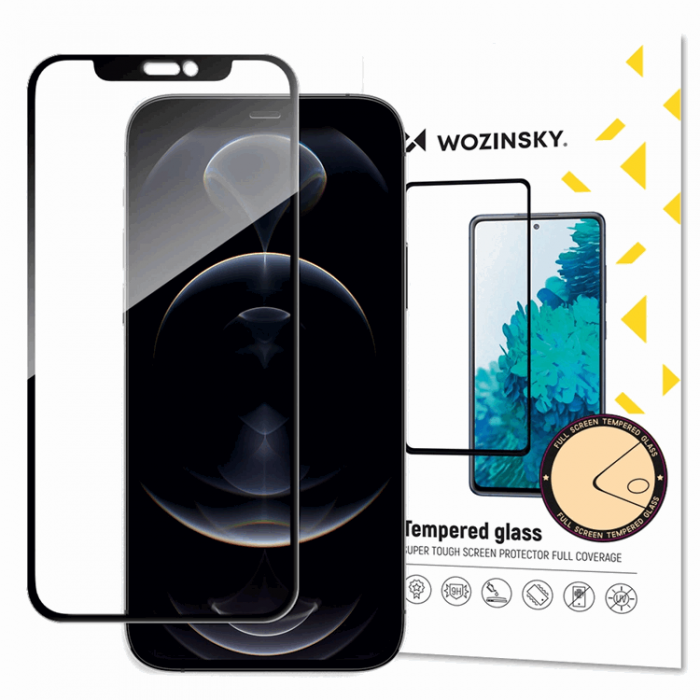 Wozinsky - Wozinsky iPhone 16e/14/13 Pro/13 Hrdat Glas Skrmskydd Full Glue