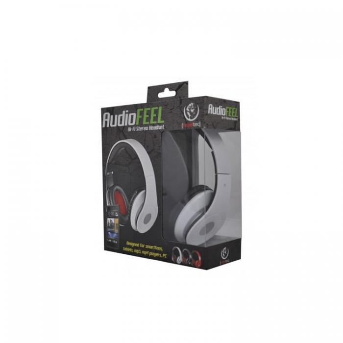 Rebeltec - Rebeltec Over-Ear Hrlurar Trdbundna AUDIOFEEL2 - Rd