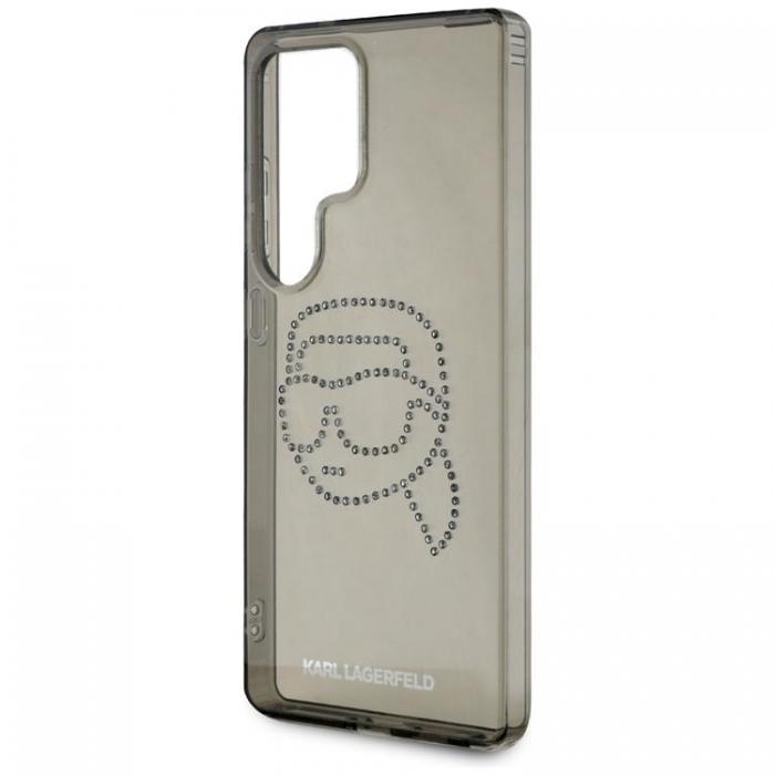 KARL LAGERFELD - Karl Lagerfeld Galaxy S25 Ultra Mobilskal Rhinestones Karl Head Logo - Svart