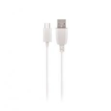 Maxlife - Maxlife kabel USB till microUSB 3m 2A - Vit