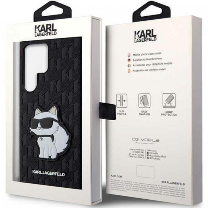 KARL LAGERFELD - Karl Lagerfeld Galaxy S23 Ultra Skal Saffiano Monogram Choupette - Svart