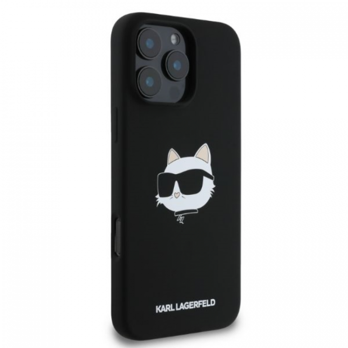 KARL LAGERFELD - KARL LAGERFELD iPhone 16 Pro Mobilskal Magsafe Choupette Head