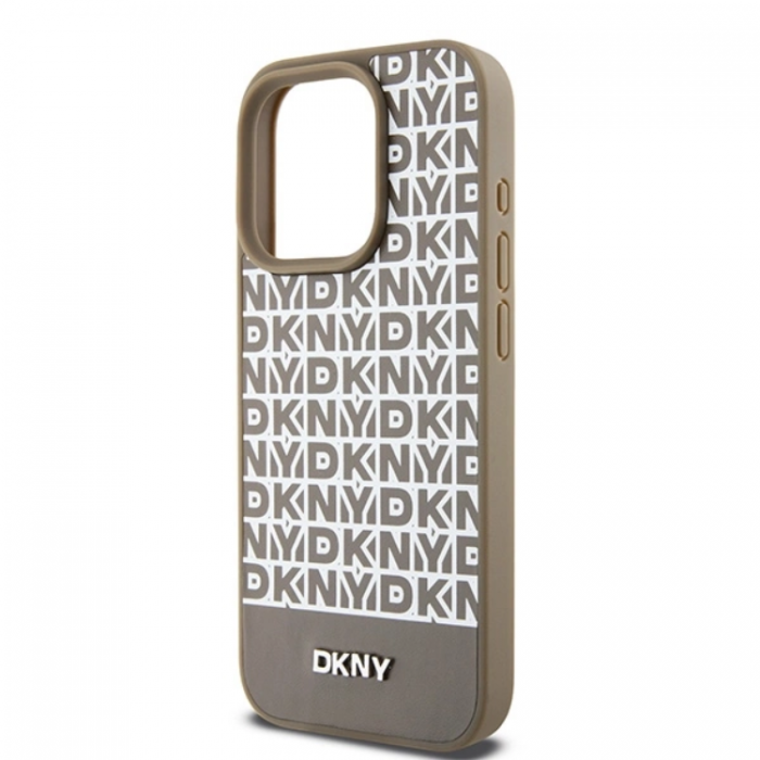 DKNY - DKNY iPhone 15 Pro Mobilskal Magsafe Lder Printed Pattern