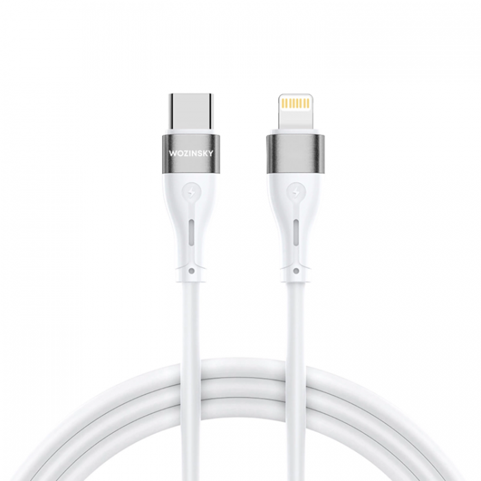 Wozinsky - Wozinsky USB-C till Lightning kabel PD 27W 2m - Vit