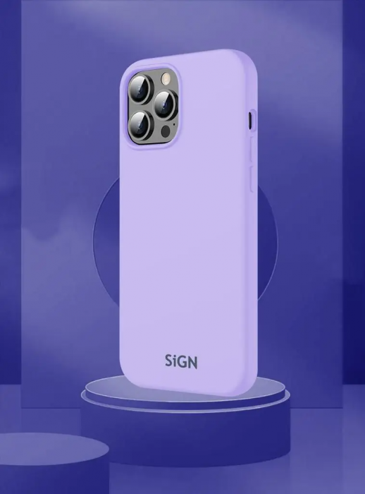 SiGN - SiGN iPhone 14 Pro Max Skal Liquid Silicone - Lavender