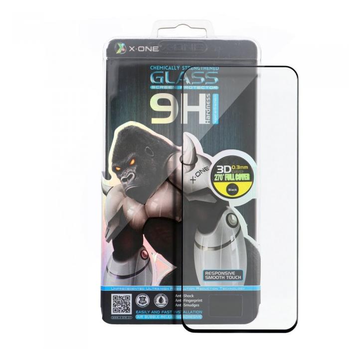 X-One - X-ONE Hrdat Glas till iPhone X/Xs 3D Full Cover Svart