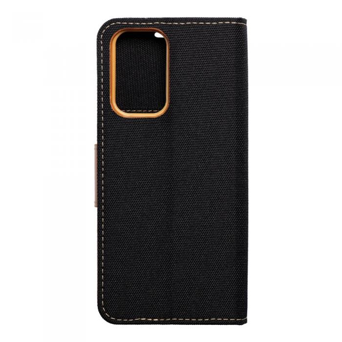 OEM - Galaxy A33 5G Plnboksfodral Canvas Nylon - Svart