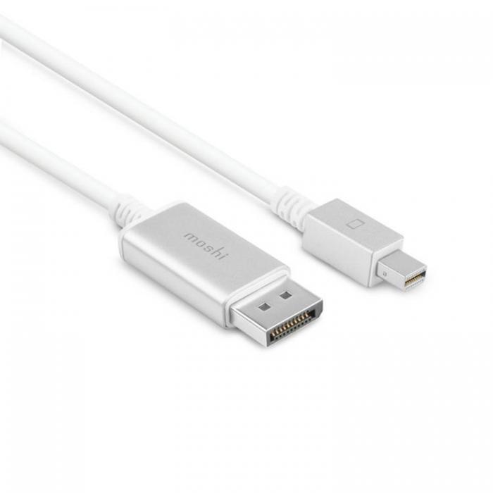 Moshi - Moshi Mini DisplayPort Till DisplayPort kabel 1.5m - Vit