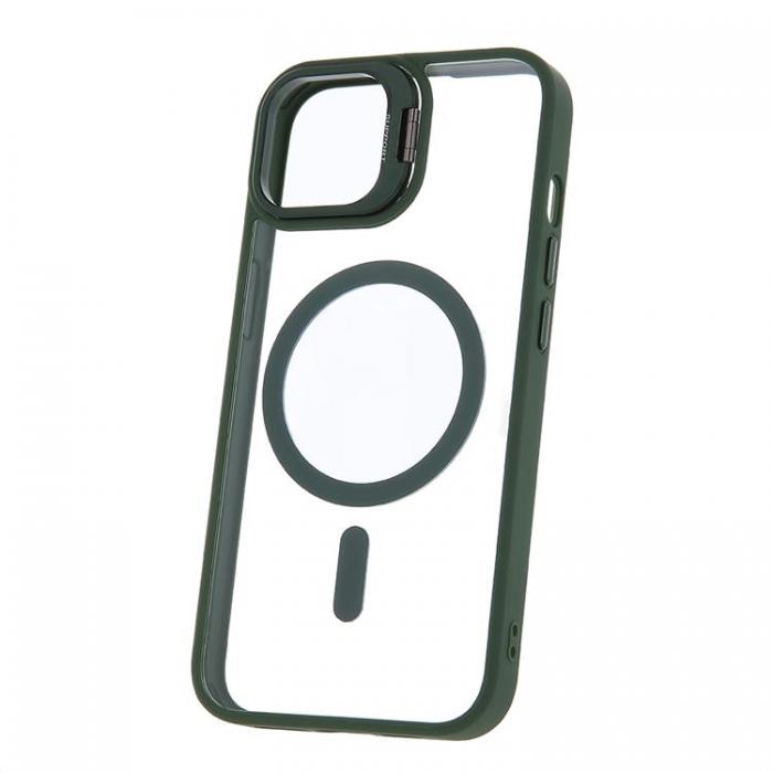 A-One Brand - iPhone 16 Plus Mobilskal MagSafe Extra Lens - Mrkgrn