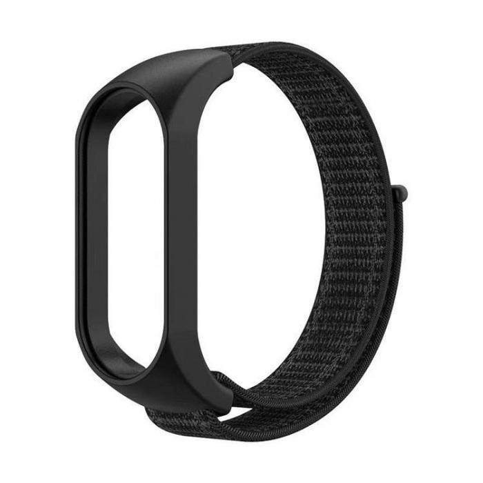 A-One Brand - Xiaomi Mi Smart Band 5/6/7 Armband Nylon 05 - Svart