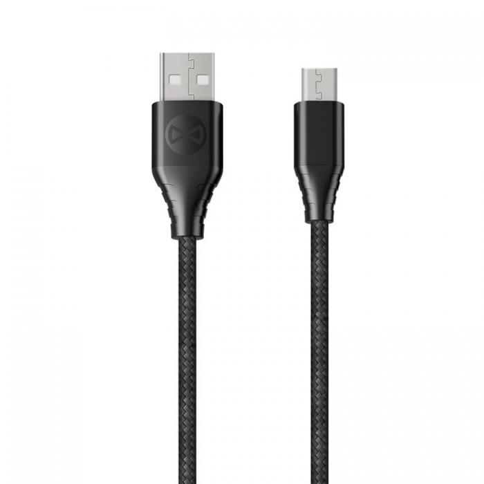 Forever - Forever Kabel USB till micro-USB 1,5m 3A - Svart