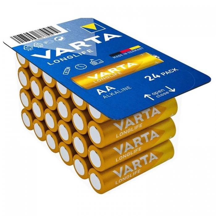 VARTA - Varta 24-st Alkaliskt Batteri R6 (AA) Longlife