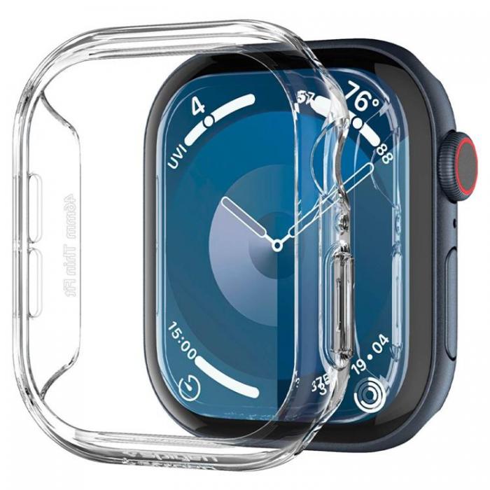 Spigen - Spigen Apple Watch 46mm Series 10 Skal Thin Fit - Clear