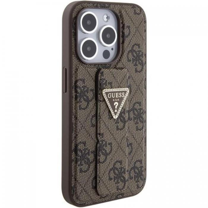 Guess - Guess iPhone 15 Pro Max Mobilskal Grip Stand Triangle Strass