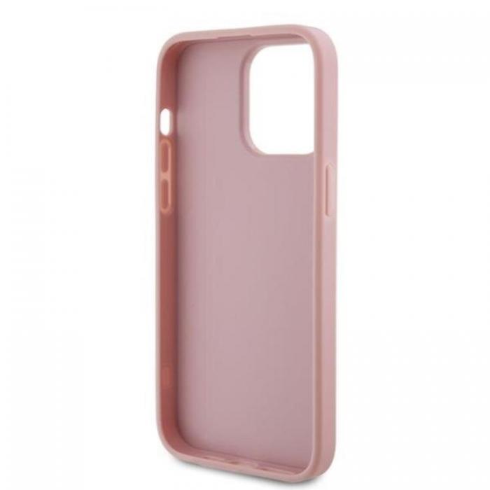 Guess - Guess iPhone 15 Pro Mobilskal Glitter Script Big - Rosa