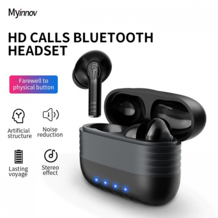 Myinnov - Myinnov M30 In-Ear Bluetooth Trdlsa Hrlurar - Svart