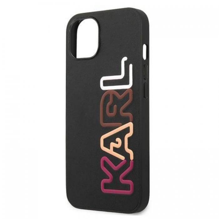 KARL LAGERFELD - Karl Lagerfeld iPhone 13 Skal Multipink Brand - Svart