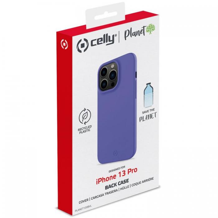 Celly - CELLY Planet Soft TPU Skal iPhone 13 Pro - Voilet