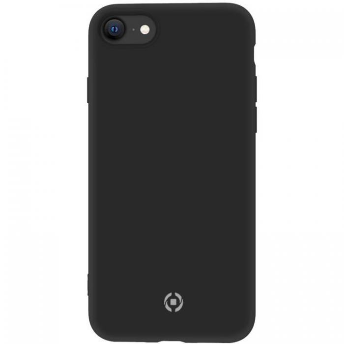 Celly - Celly Cromo Soft Rubber Skal iPhone 7/8/SE 2020/2022 - Svart