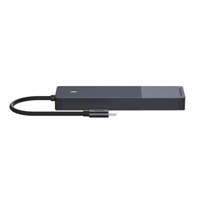 Rapoo - RAPOO Multiport UCM-2002 6-i-1 USB-C-Adapter