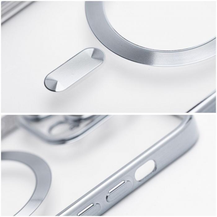 A-One Brand - iPhone 15 Mobilskal MagSafe Electro - Silver