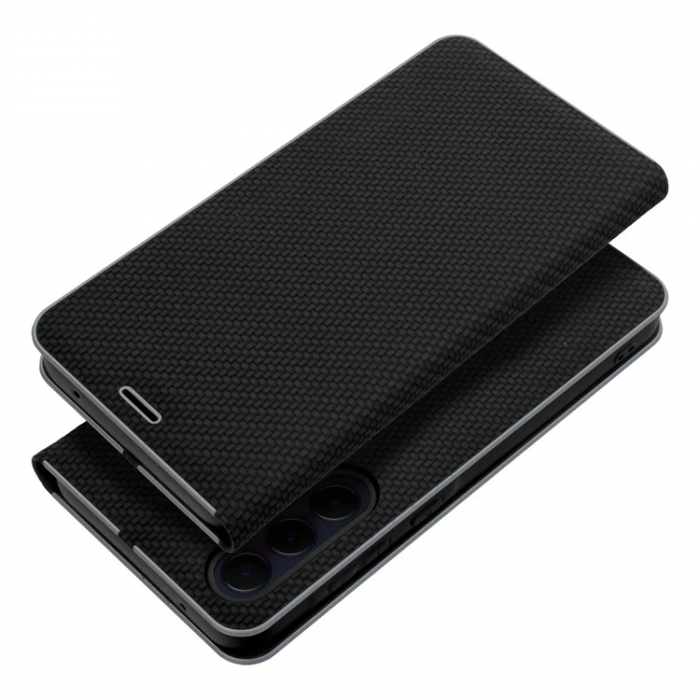 A-One Brand - Xiaomi Redmi 14C Plnboksfodral Luna Carbon - Svart