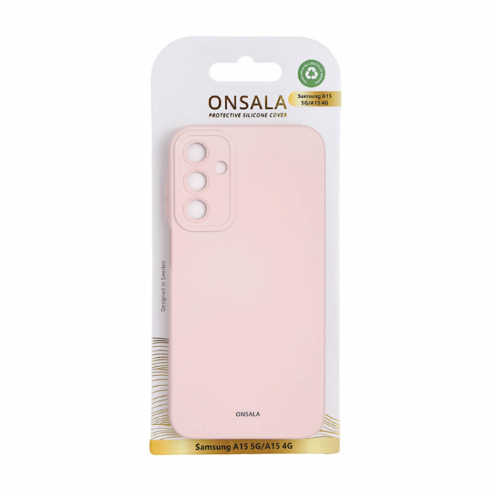 Onsala - Onsala Galaxy A15 4G/5G Mobilskal Silikonknsla - Rosa