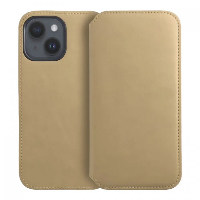 A-One Brand - iPhone 15 Pro Max Plnboksfodral Dual Pocket - Guld