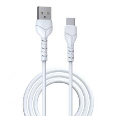 Devia - Devia USB Till USB-C Kabel 1m 2.1A Kintone EC145 - Vit