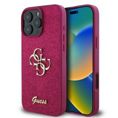 Guess - Guess iPhone 16 Pro Max Mobilskal Fixed Glitter Big 4G - Lila