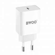 BWOO - BWOO Snabb Väggladdare 20W USB-C - Vit