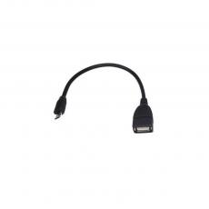 OEM - Adapter OTG MicroUSB - USB A Svart
