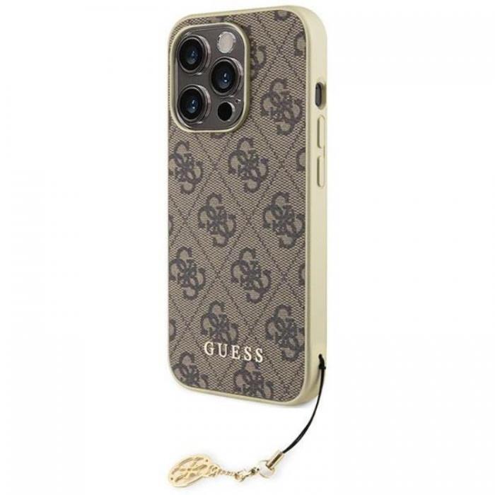 Guess - Guess iPhone 15 Pro Mobilskal Charms Collection - Brun