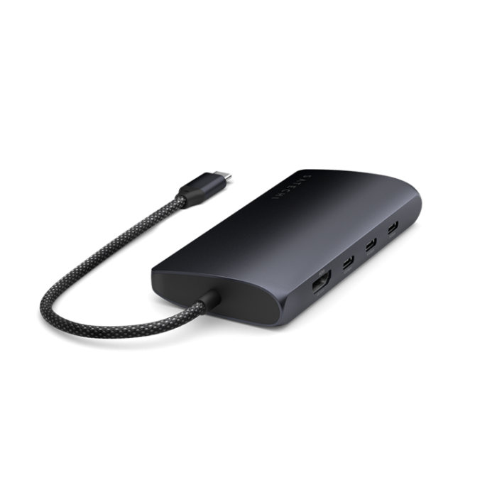 Satechi - Satechi USB-C Multiport HUB 8K med Ethernet V3 - Midnatt