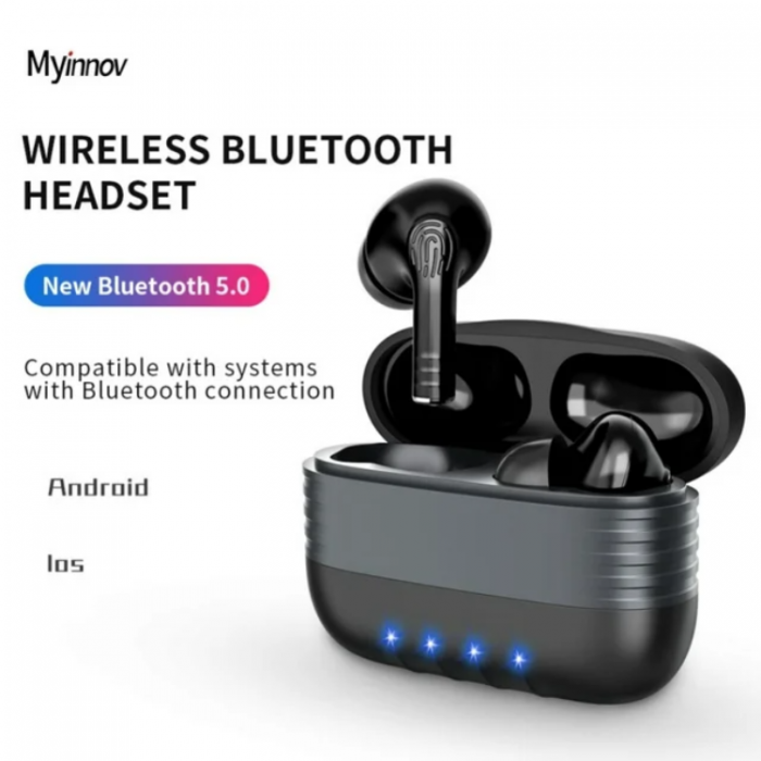 Myinnov - Myinnov M30 In-Ear Bluetooth Trdlsa Hrlurar - Svart