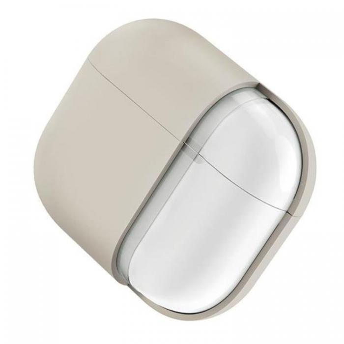 UNIQ - UNIQ AirPods Pro 2 Skal Lino Silikon - Beige Ivory